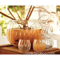 best price pumpkin shaped stemless wine glass